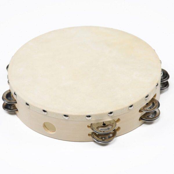 铃豉 表演演出手铃舞蹈道具肚皮舞铃豉 双排花铃圈手鼓加厚