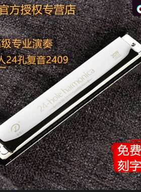 天鹅追梦人2409口琴复音24孔C调#A/B/D/E/F/G调口琴专业演奏乐器