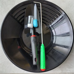 加厚款 陶金盆淘x金工具淘金初学者入门金豆子淘金盘 淘金盆手摇式