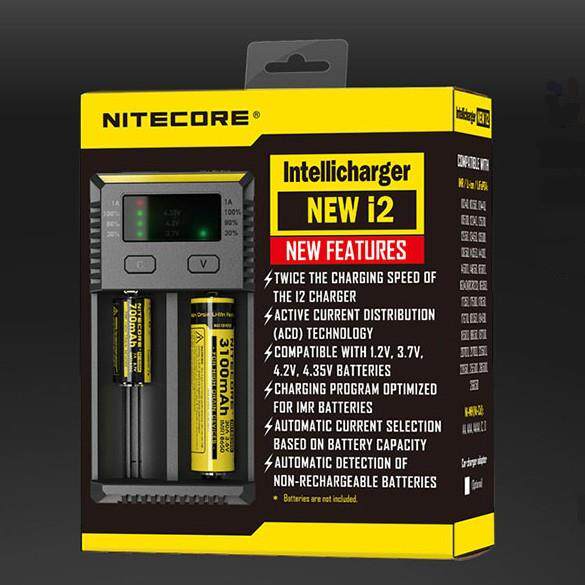 NiteCore/奈特科尔 NEW I2 18650 双槽智能 镍氢锂离子电池充电器