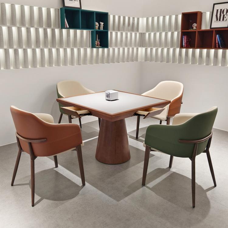 实木八仙桌正方形棋牌桌椅组合四方掼蛋专用桌家用新中式方桌餐桌