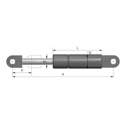 德国HAHN-Gasfedern气弹簧G081900601 0208 AU19 AB11 00470N