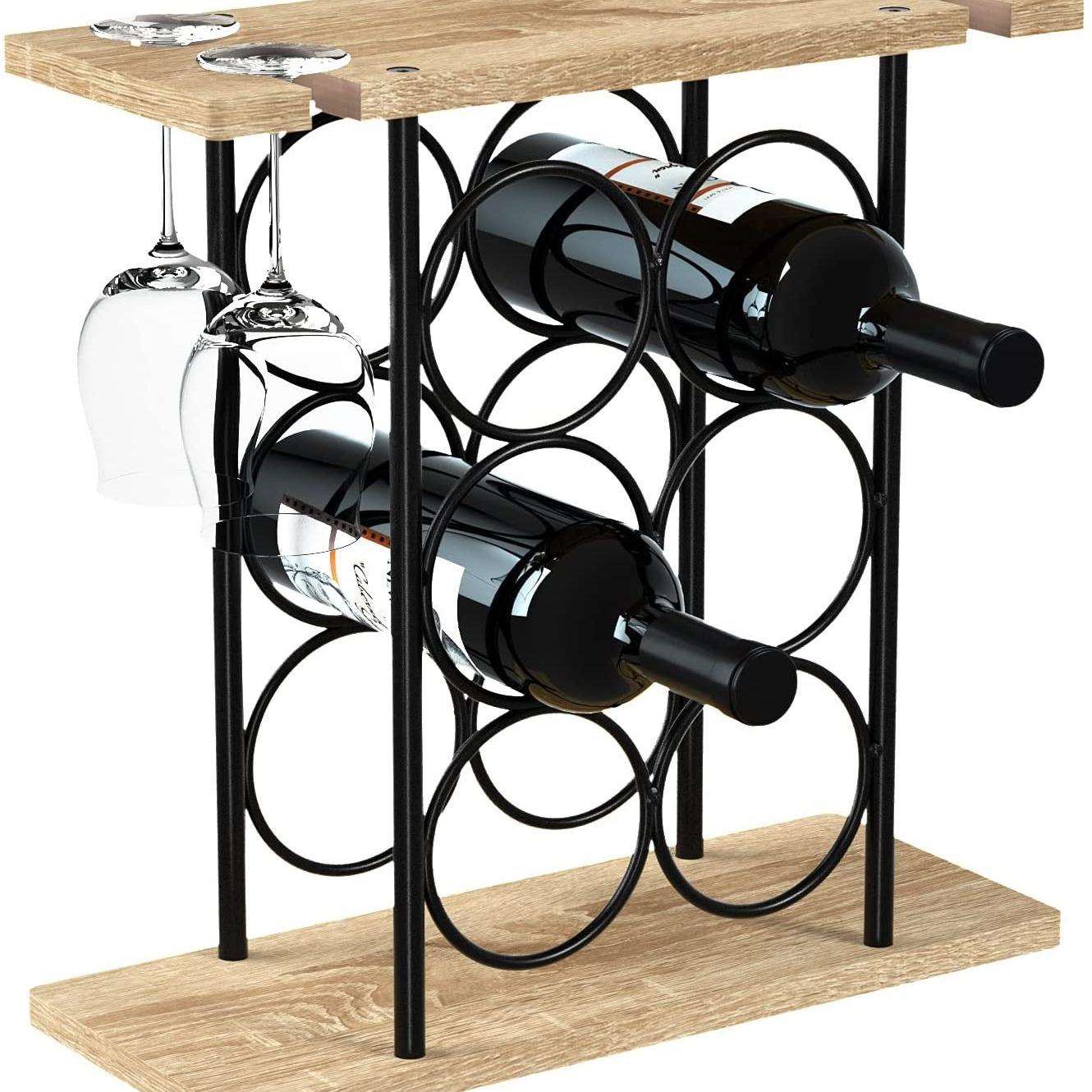 跨境temu木板酒架