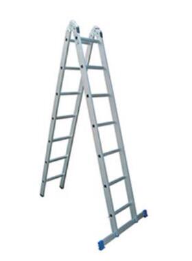 BY002金锚铝合金可折叠两用梯AC51-207 长4090mm高2000mm 7级踏板