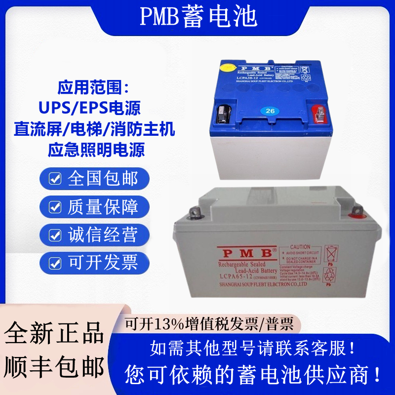 PMB蓄电池LCPC/LCPA65-12 12V65AH100AH40AH38AH24AH应急UPS电源