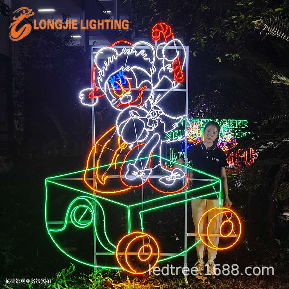 高2.5米LED火车图案灯LED造型灯各式花样创意街道照明亮化图案灯