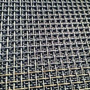 现货铁丝网编织锰钢筛网沙石筛分黑钢轧花网矿用震动筛网铁丝筛网