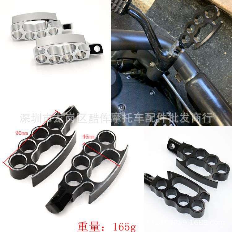 适用哈雷883 XL1200 48 运动者 Dyna Softail 前后猫步脚踏脚蹬
