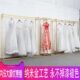 货架落地式 婚纱影楼婚纱架子高档展示架礼服店挂衣架专用铁艺金色
