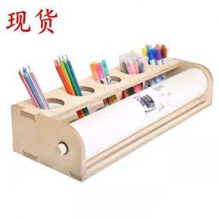 实木卷纸画架少儿桌面画架木质小画架桌上画板美术画架子台式