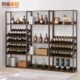 酒柜家用展示架竹葡萄酒红酒欧式 置物架实木酒吧杯架酒架收纳落地