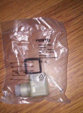 FESTO4- V 42LED/4--WD1624德国接连现货1插座原装PE L 形全新7-