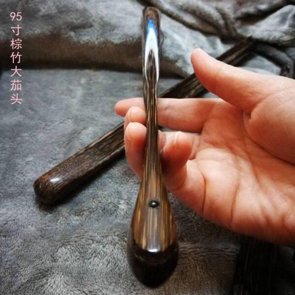 面竹扇子棕方空白棕竹折扇纯手工苏工老大茄寸95全扇子文玩18头竹