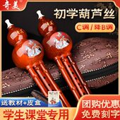 奇成人葫芦丝小学生降B胡专用调儿童美初学入门七葫芦丝C调孔乐器