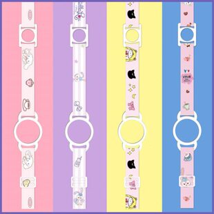 可调节便携水瓶带斜挎饮料瓶卡扣挂绳两用矿泉水子带背带水瓶水杯