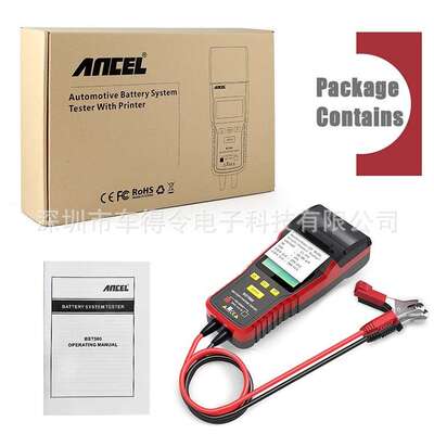 Ancel BST500 12V 24V Car Battery Tester With Thermal Printer