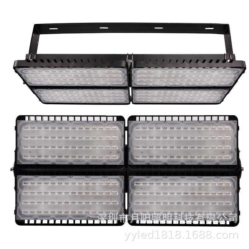 2019厂家 压铸铝LED投光灯800W 亮化灯户外照树泛光方形灯外壳