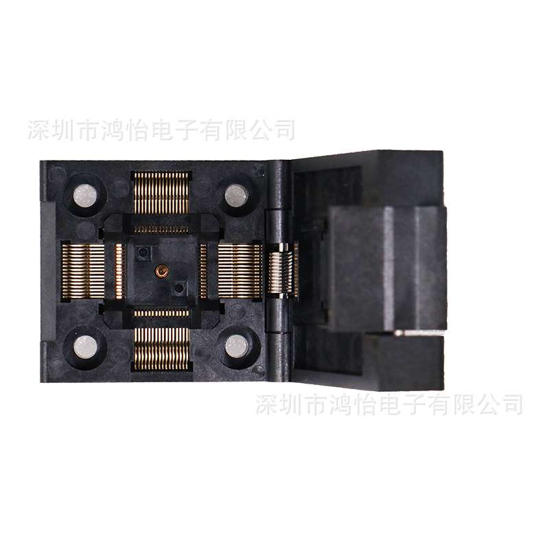 QFP64/LQFP64/TQFP64老化座 芯片测试座老化夹具烧录编程厂家直销图片