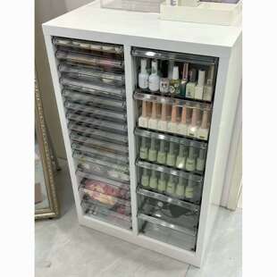 文具收纳柜抽屉式a4文件柜钢笔铅笔储物柜平底多层美甲收纳柜其他