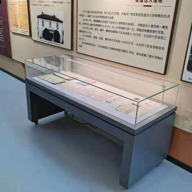 液压古董柜烤漆玻璃文物柜博物馆金属展柜字画文玩展示柜货架货柜