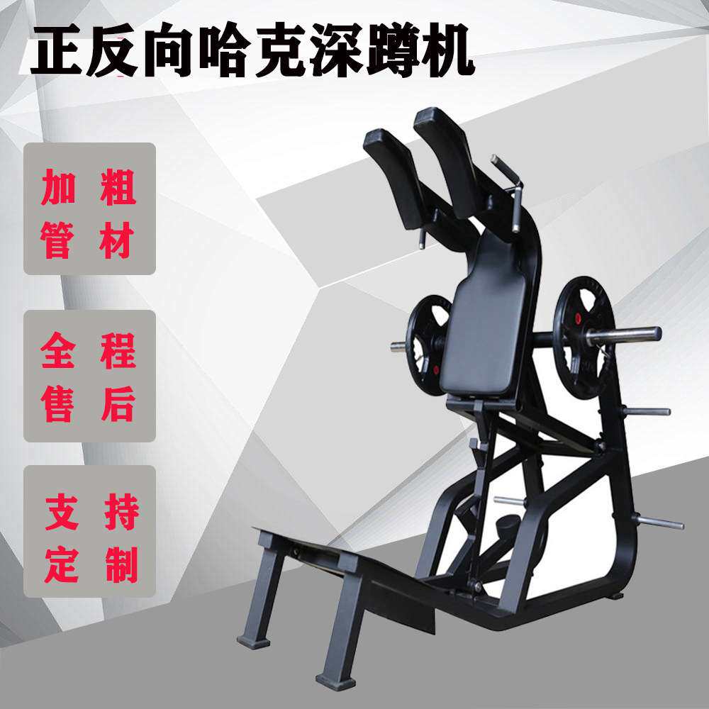 厂家 正反斜蹲机腿部臀部训练器挂片式双功能深蹲哈克机器械