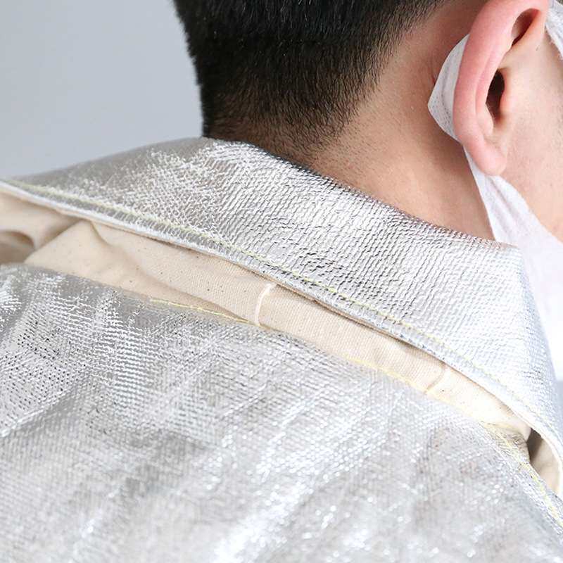 铝箔防护服铝箔反穿围裙耐高温防火大褂防火围裙 1000度防护服