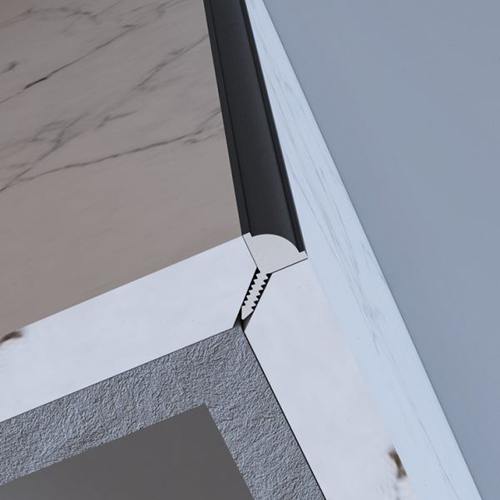 典爵阁收边条瓷砖阳角黑色包边条封边条护墙板收口压条铝合金属条