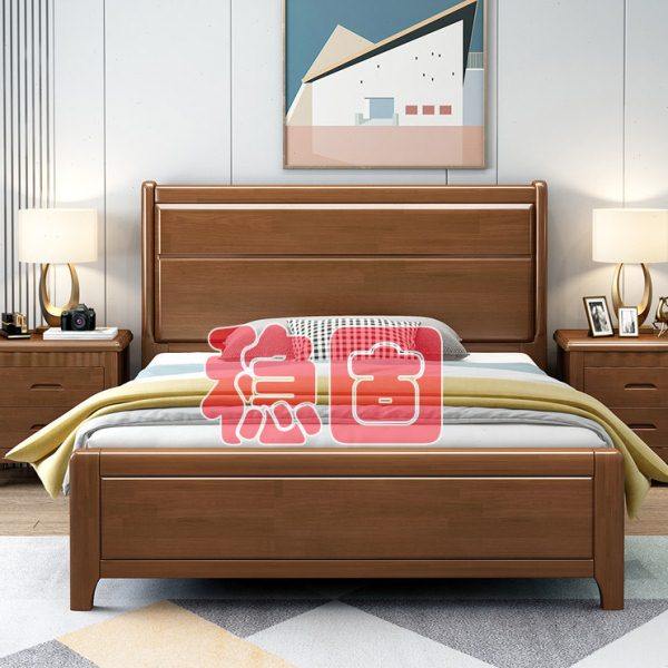 实木床1.2米小户型储物床单人1米2床简约1.5米气压高箱床1.35家用