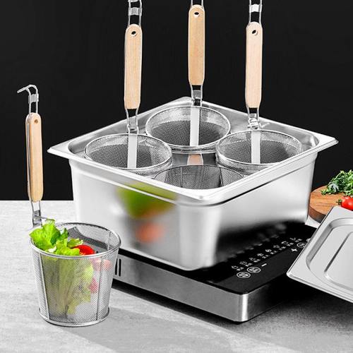 商用摆摊细米线虾滑粉丝麻辣烫汤锅煮面机方锅分煮器煤气电磁炉用