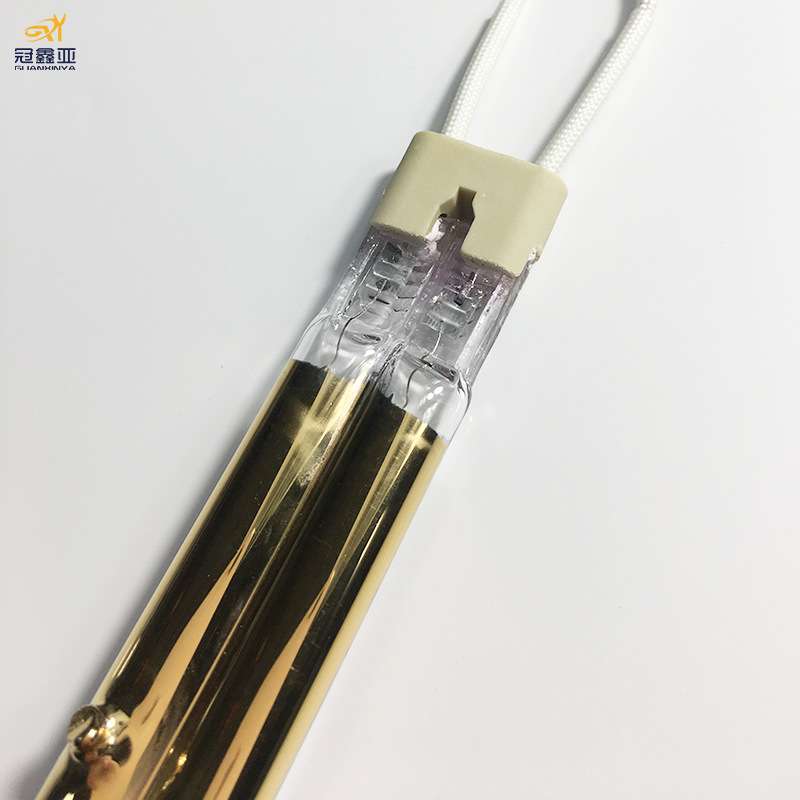 半镀金石英加热灯管 1.5KW200MM烤漆烘烤干燥加热灯管 红外线灯管