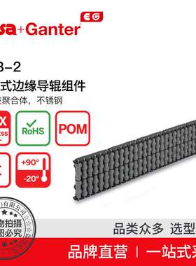 Elesa Ganter伊莉莎冈特 GLB-2铰接式边缘导辊组件不锈钢