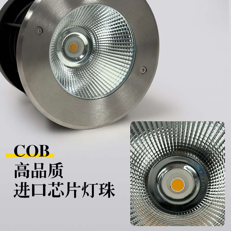 地埋灯led户外 防水埋地灯嵌入式广场地灯射灯圆形室外庭院草坪灯