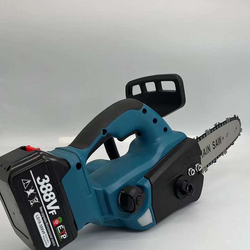 家用小型电动锂电链条锯 无刷电链锯充电式电锯户外伐木锯子外贸