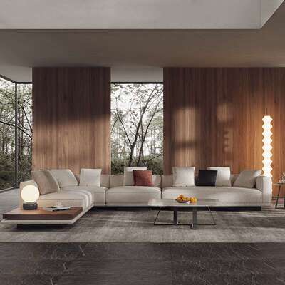 意式极简现代简约Horizonte地平线大户型客厅布艺大平层别墅沙发