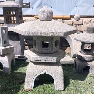 石灯笼日式庭院石头灯天然青石仿古宫灯花园酒店装饰灯塔造景摆件