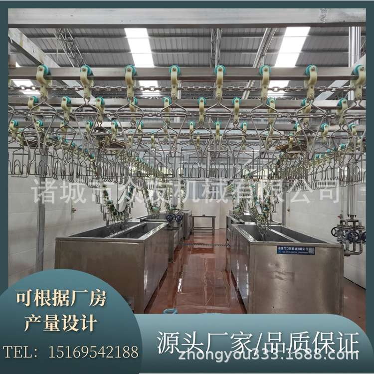 活鸡屠宰脱毛流水线 肉鸡场鸡屠宰加工设备 全自动立式脱毛机1