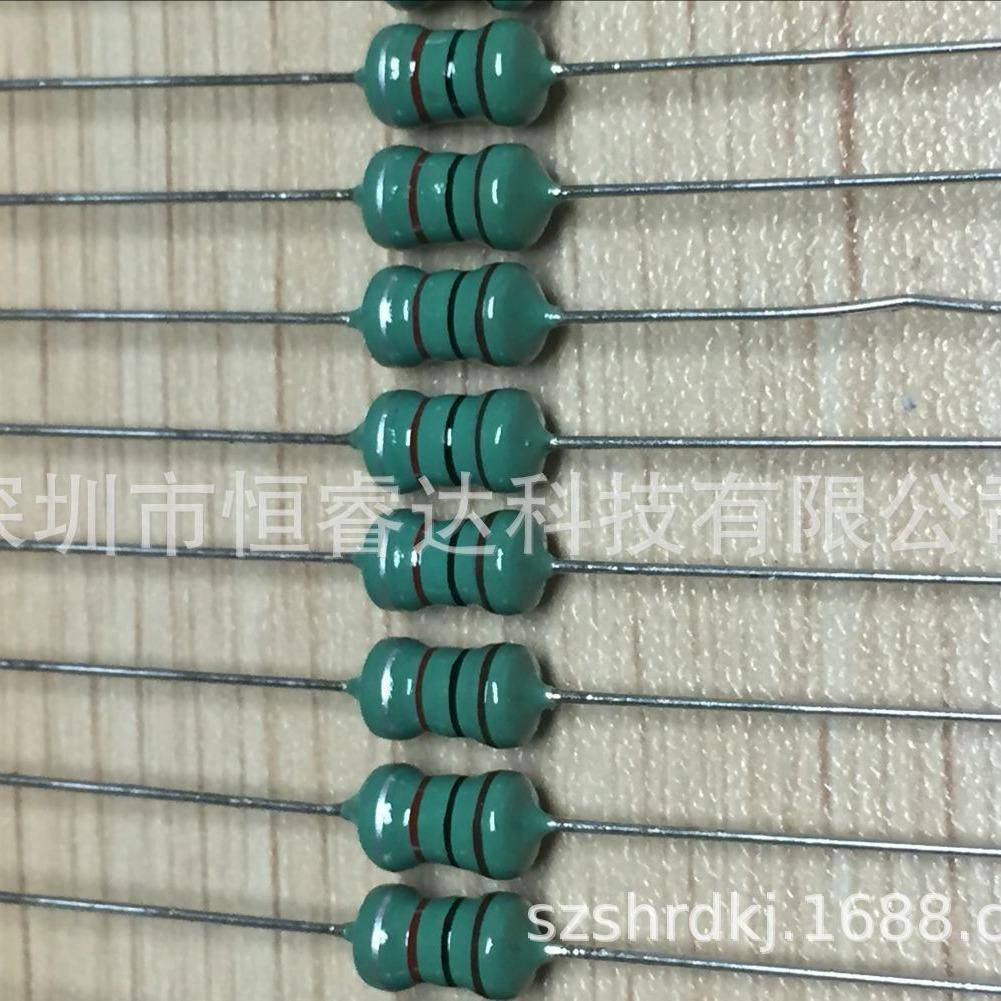 供应2W绕线电感LGA0512-102K色环电感器1MH卧式密封编带盒装
