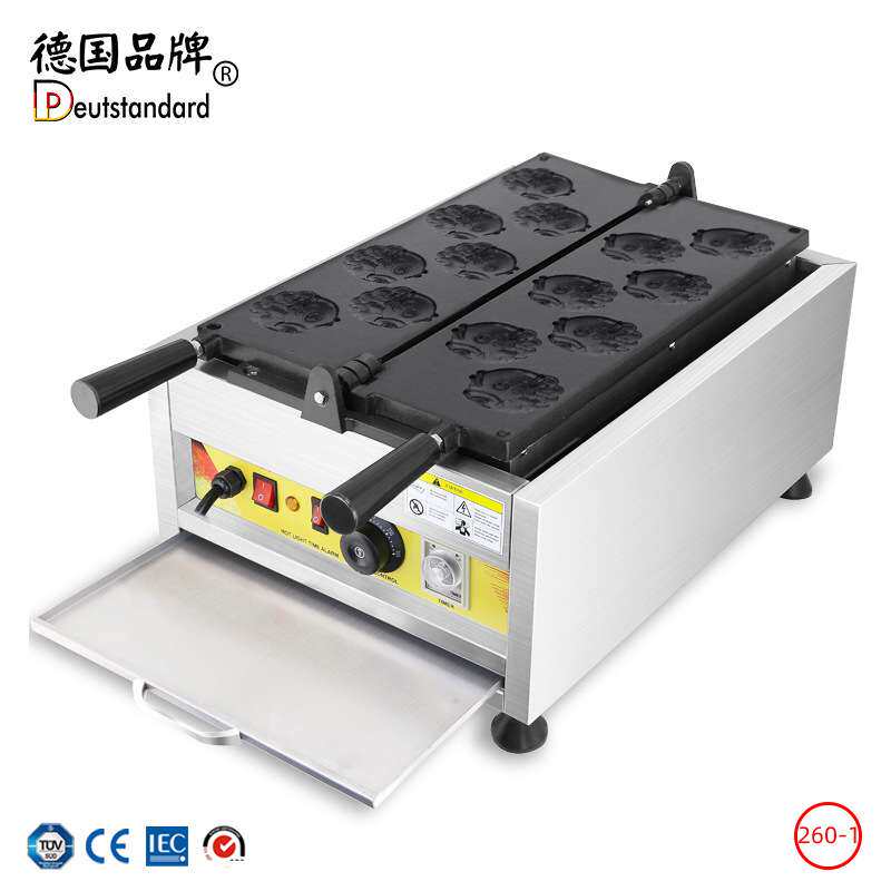 鲷鱼烧机华夫饼迷你鲷鱼烧机圆形红豆饼稠鱼烧电热五谷鱼饼机烤饼