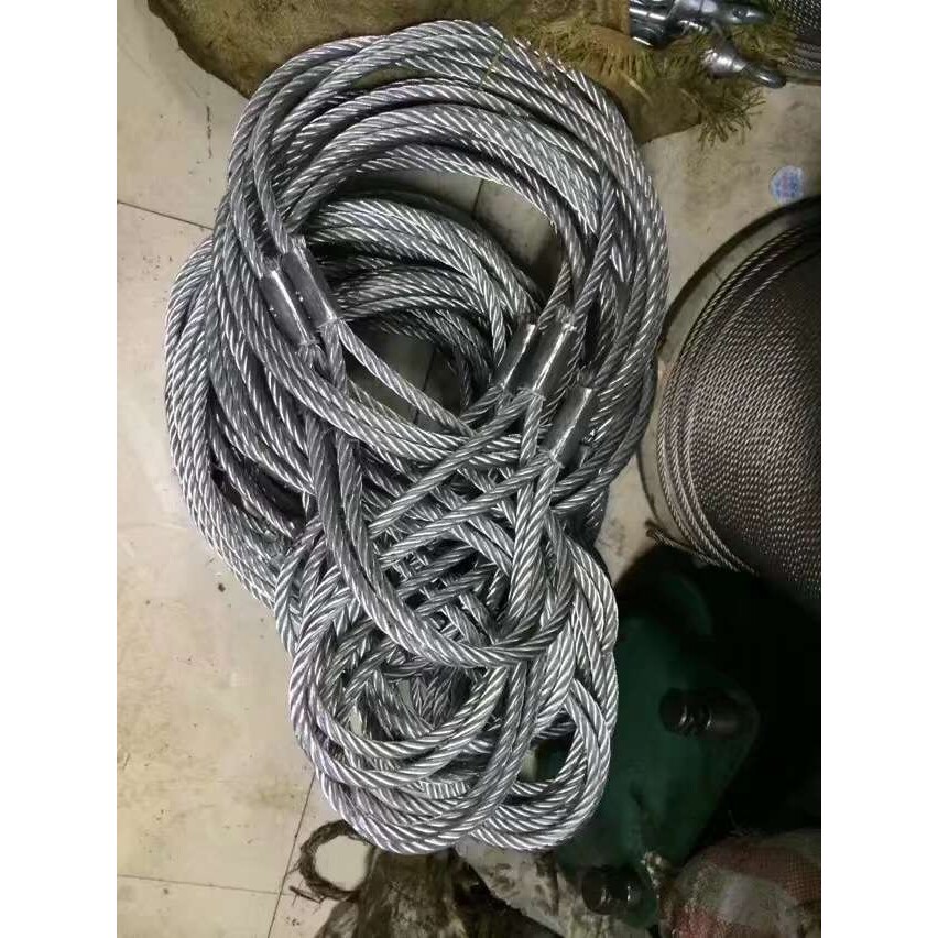 编制钢丝绳编扣钢丝绳绳套钢丝绳任意长度吊具手工编插钢丝绳压制