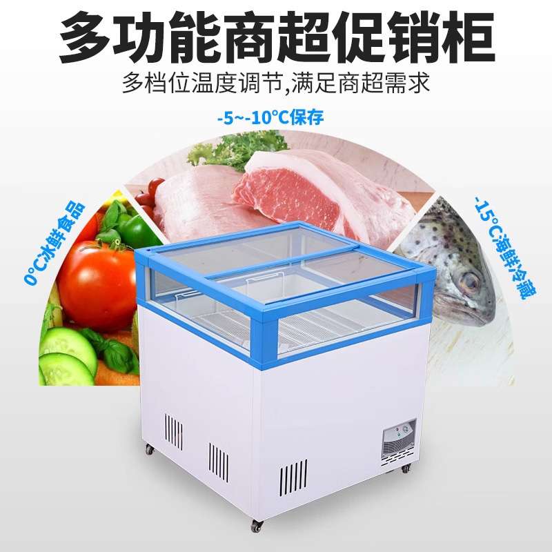 冰柜商用小型冷柜冷藏两用冰箱柜超市便利店促销牛奶雪糕酸奶冰柜