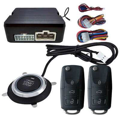 凯琪盛改装一键启动远程遥控起动car alarms车载中控锁汽车防盗器