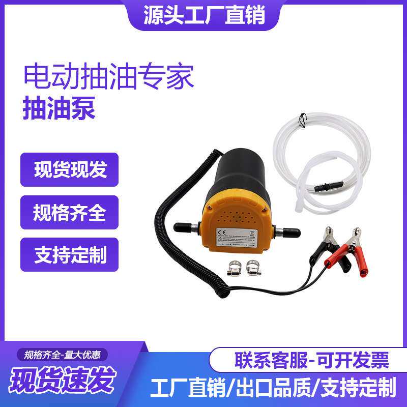 供应12V/24V电动抽油泵 自吸式抽油泵 换机油柴油液压油齿轮