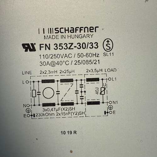 Schaffner原厂FN2090LL-30-08 RFI滤波FN2090系列