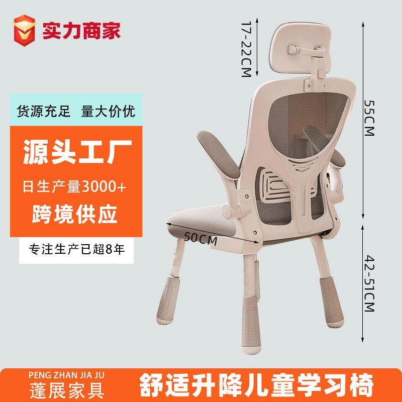 儿童学习椅跨境家用久坐初中学生写作业椅子现货小学生书桌写字椅
