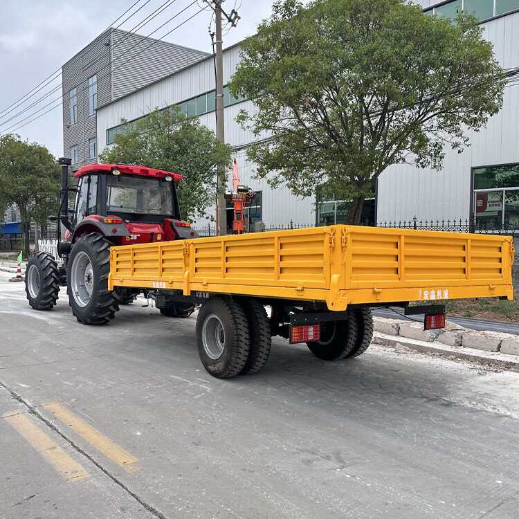 农用拖拉机拖车自卸运输拖车液压自卸四轮车带输送粮食10吨高栏