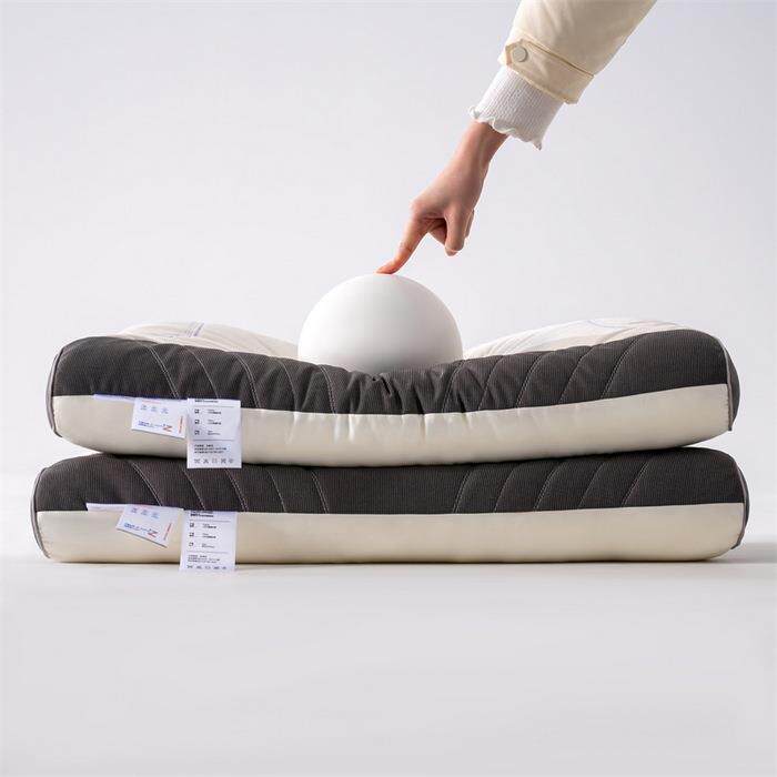 五星级酒店针织柔软颈椎枕头枕芯不易塌陷睡眠家用保健枕分区透气 - 书与茶商贸城的小店19出品