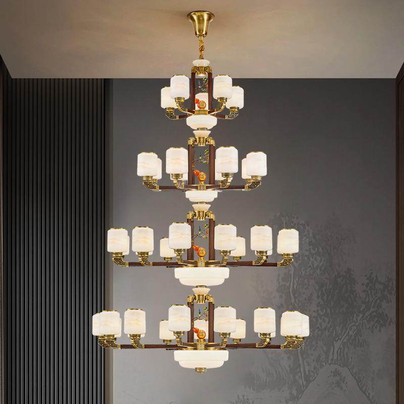 新中式吊灯全铜客厅主灯实木餐厅灯新款中国风别墅卧室灯中山灯具,鲜花速递/花卉仿真/绿植园艺,割草机/草坪机,淘宝优惠券,粉丝福利购,淘宝优惠卷