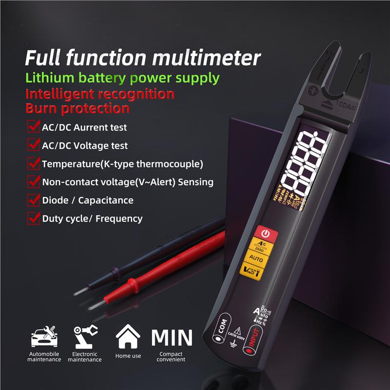 BSIDE高精度钳形电流表U型万用表交直流智能钳型表U1