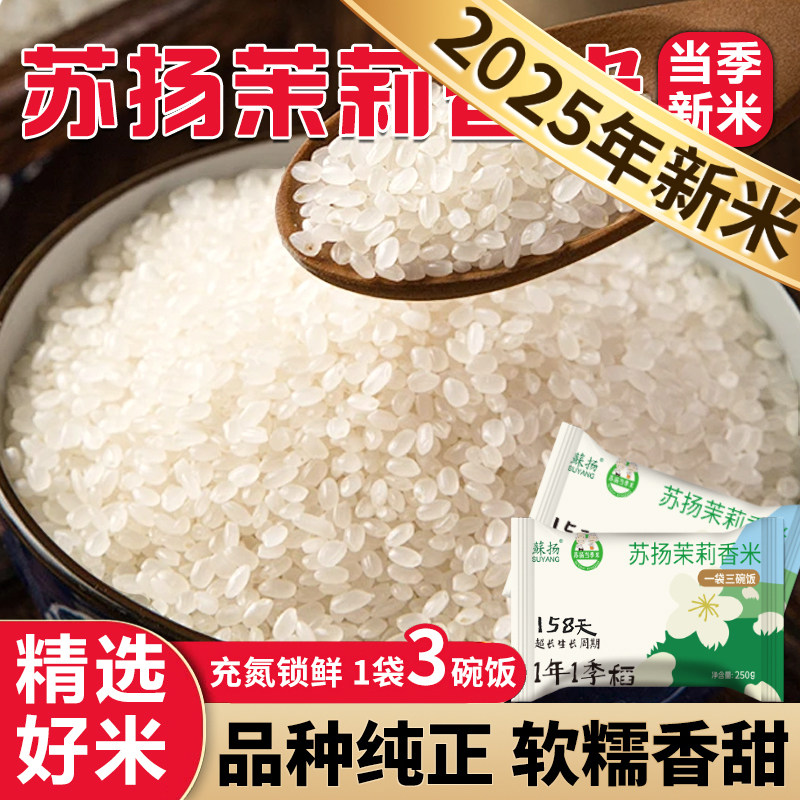茉莉香米小包装苏扬大米当季鲜米独立锁鲜金奖南粳米易存储家庭装