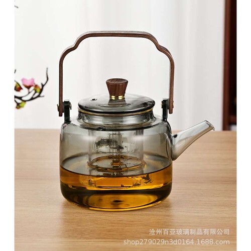 玻璃提梁煮茶壶 电陶炉蒸茶器家用耐热泡茶壶茶具套装烧水壶 热卖